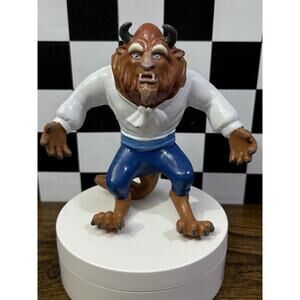 Vintage Disney Beauty and the Beast BEAST Rubber Action Figure Just Toys